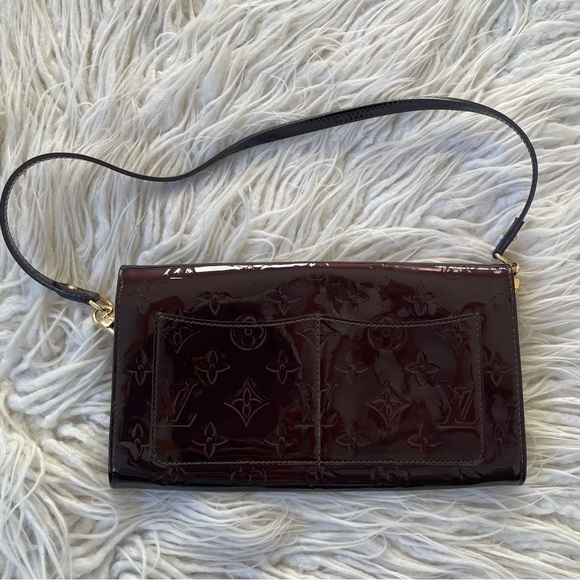 Louis Vuitton Amarante Monogram Vernis Rossmore Mm Brown Patent Leather Bag EUC - Picture 7 of 12